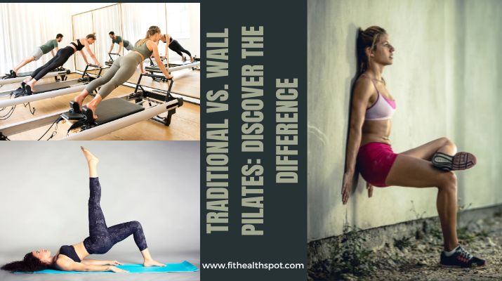 comparison image of traditional pilates and wall pilates