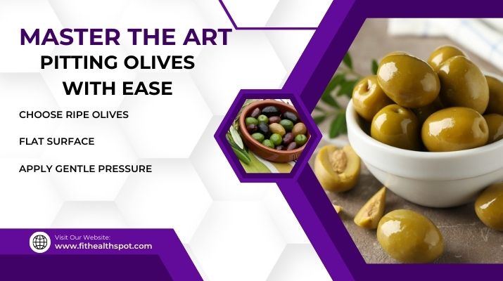 step by step guide on pitting olives