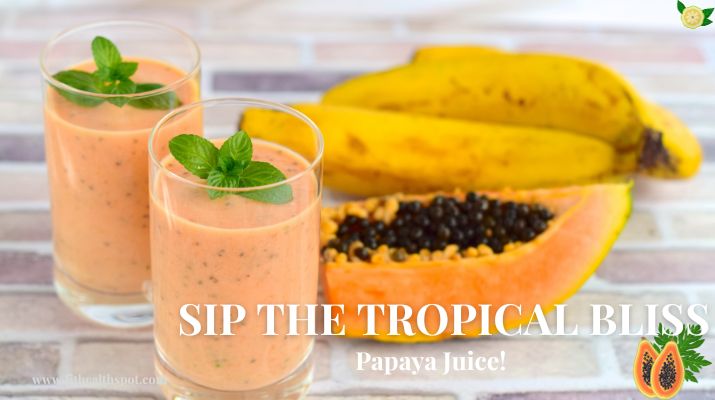 refreshing glass of vibrant papaya juice 