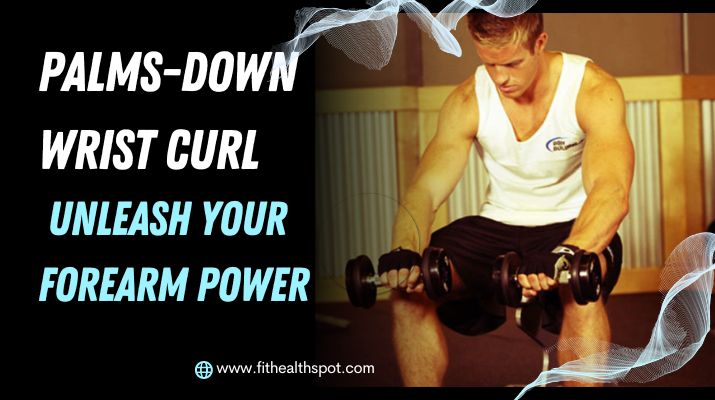 Palms-Down Wrist Curl exercise showcasing forearm strength and flexibility