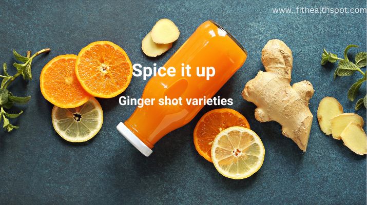 Variety of ginger shot blends