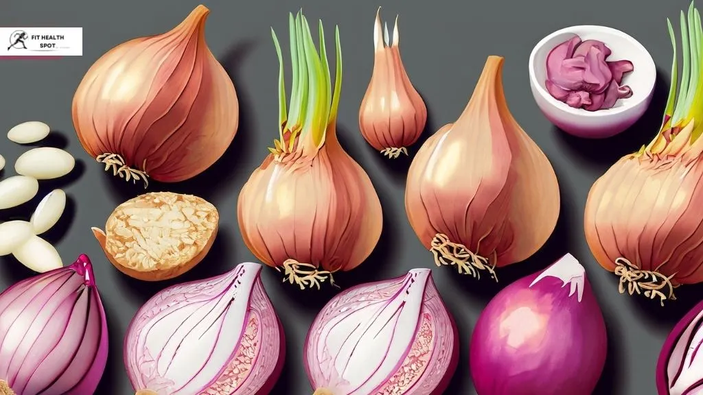 Nutritional chart of shallots showcasing its rich vitamin and mineral content