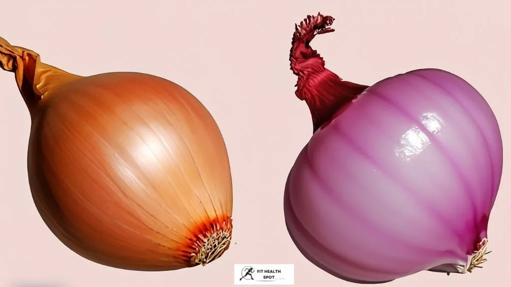 Comparison of shallots and onions showcasing the smaller, multi-clove structure of shallots against the singular bulb of onions.