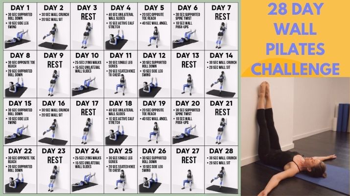 28 Day Wall Pilates Challenge