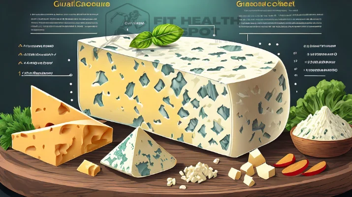 Nutritional breakdown of Gorgonzola cheese showcasing its key nutrient values