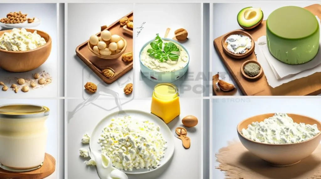 Variety of cottage cheese types for diverse diets